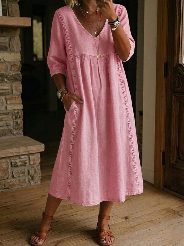 BEAUMONT NICE | ROBE MIDI EN DENTELLE CHIC POUR FEMMES
