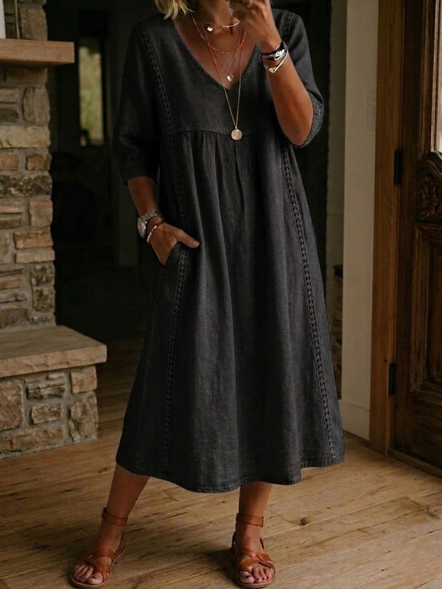 BEAUMONT NICE | ROBE MIDI EN DENTELLE CHIC POUR FEMMES