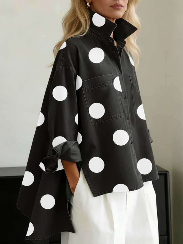 BEAUMONT NICE | CHEMISE OVERSIZE À POIS POUR FEMMES