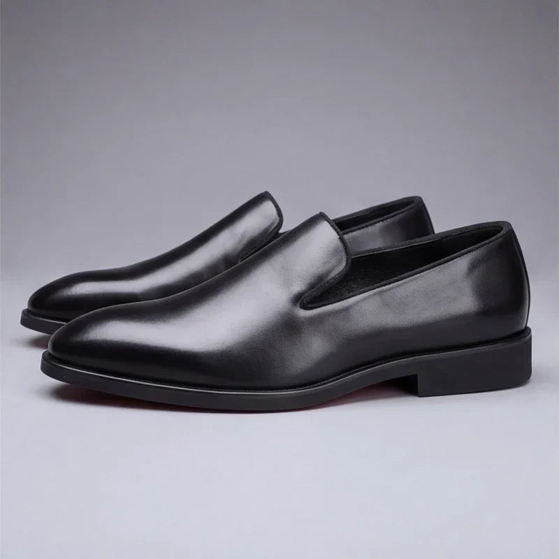 CUSHIONED LEATHER LOAFERS FOR MEN