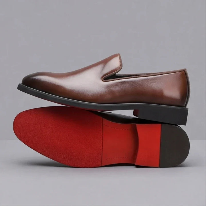 CUSHIONED LEATHER LOAFERS FOR MEN