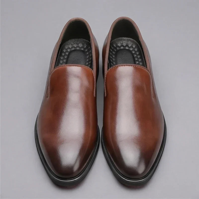 CUSHIONED LEATHER LOAFERS FOR MEN