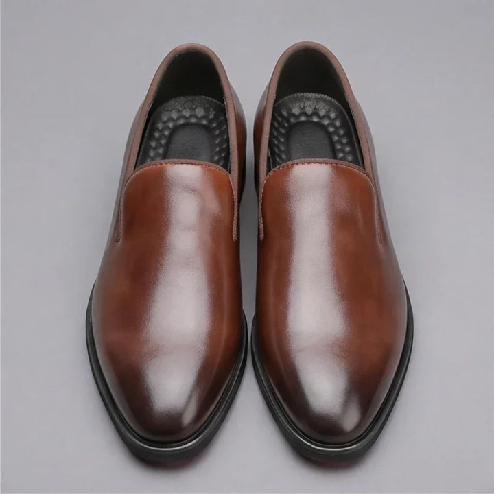 CUSHIONED LEATHER LOAFERS FOR MEN