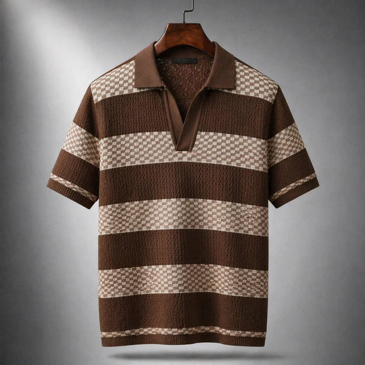 TEXTURED STRIPED SHIRT FOR MEN