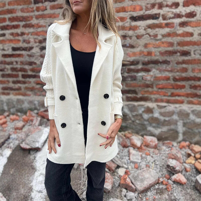 BEAUMONT NICE | MANTEAU LONG À MANCHES CONTRASTÉES POUR FEMMES