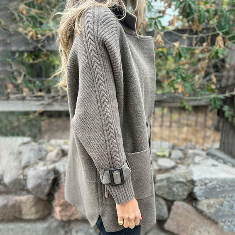 BEAUMONT NICE | MANTEAU LONG À MANCHES CONTRASTÉES POUR FEMMES