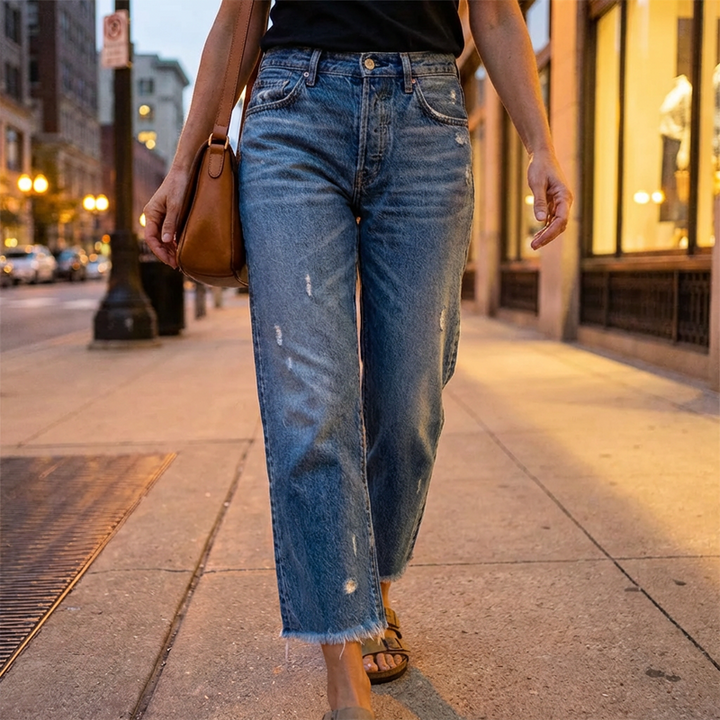 BEAUMONT NICE | JEANS À JAMBES DROITES POUR FEMMES