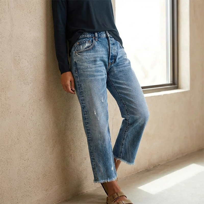 BEAUMONT NICE | JEANS À JAMBES DROITES POUR FEMMES
