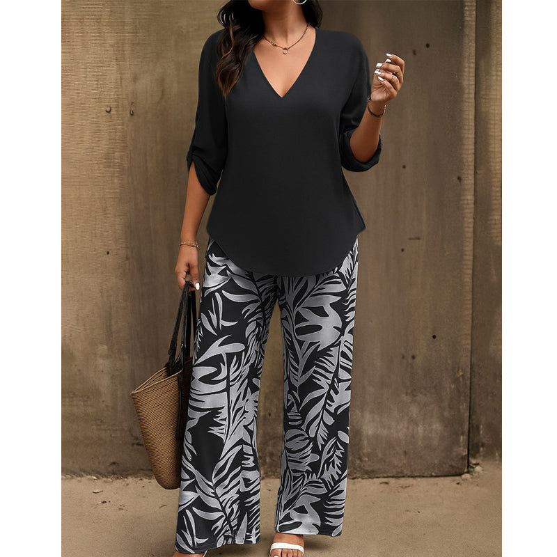 BEAUMONT NICE | ENSEMBLE DEUX PIÈCES À MOTIFS POUR FEMMES