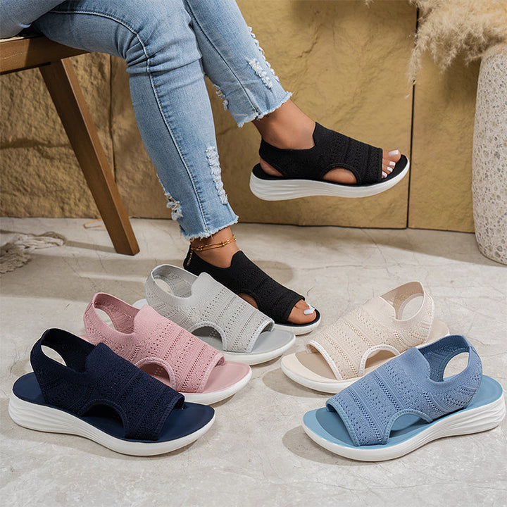 BEAUMONT NICE | SANDALES PLATEFORMES AIRÉES POUR FEMMES