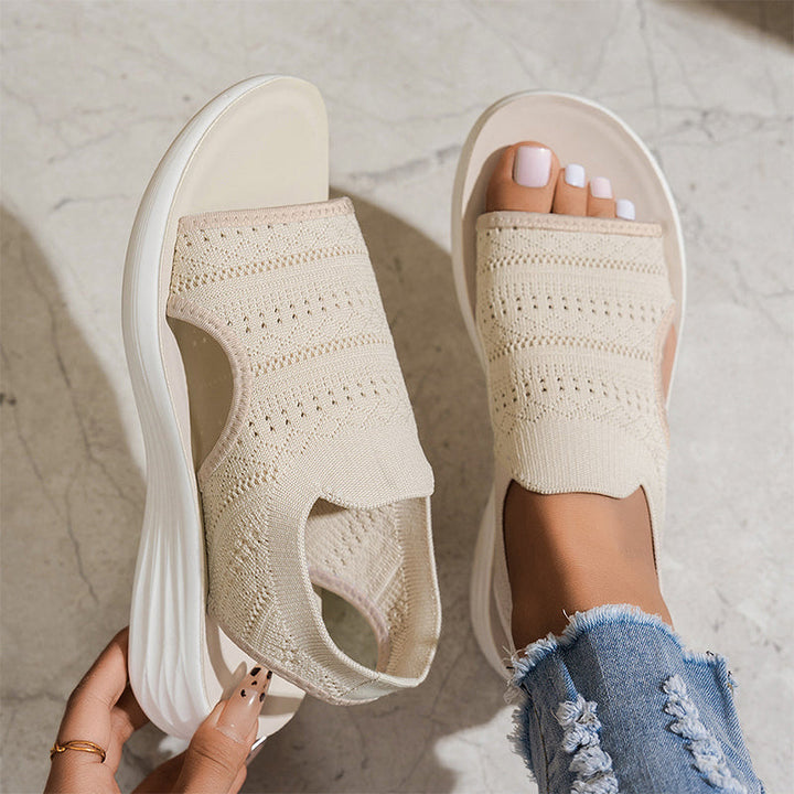 BEAUMONT NICE | SANDALES PLATEFORMES AIRÉES POUR FEMMES