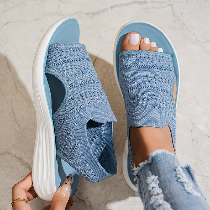 BEAUMONT NICE | SANDALES PLATEFORMES AIRÉES POUR FEMMES