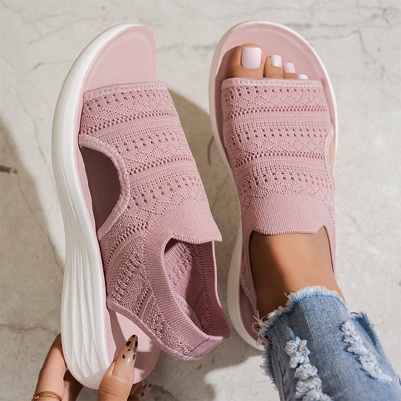 BEAUMONT NICE | SANDALES PLATEFORMES AIRÉES POUR FEMMES