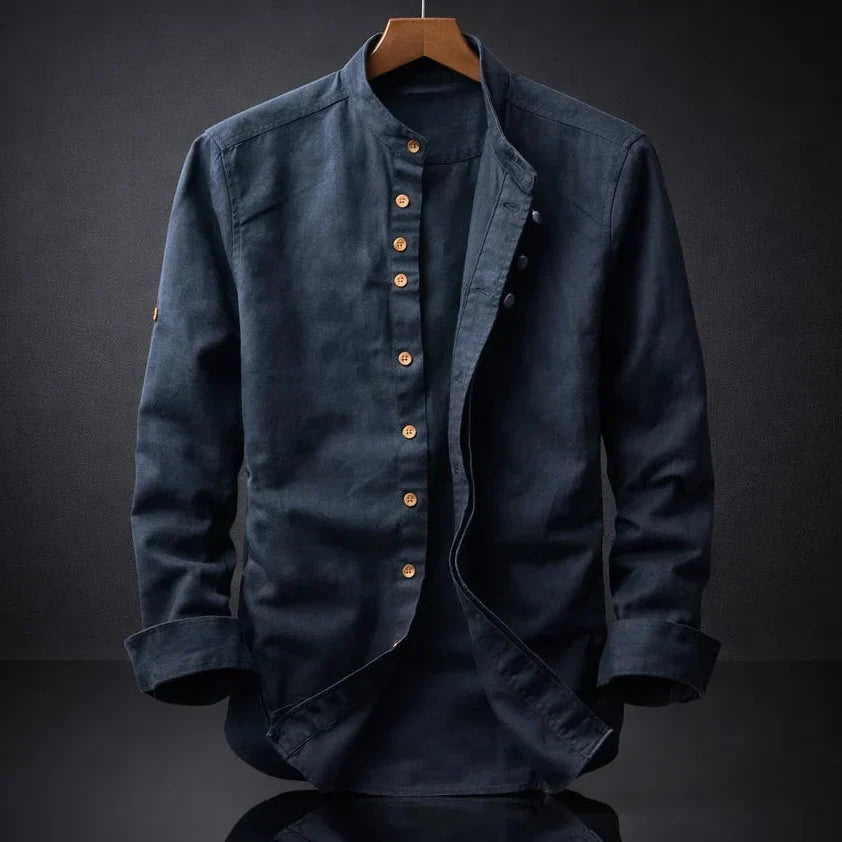 JAPANESE STAND COLLAR SHIRT FOR MEN