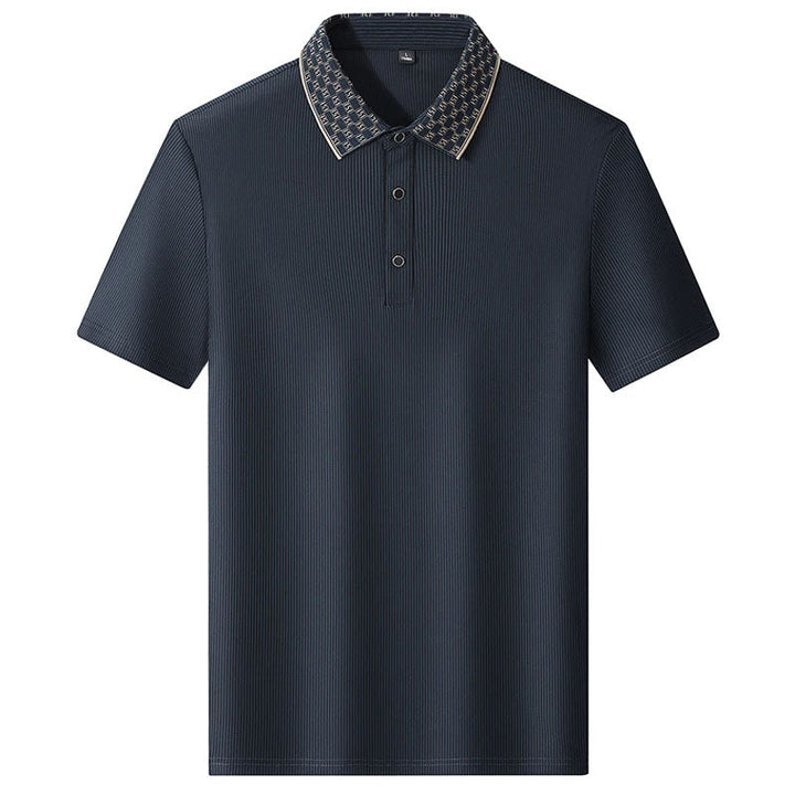 PATTERNED COLLAR POLO FOR MEN