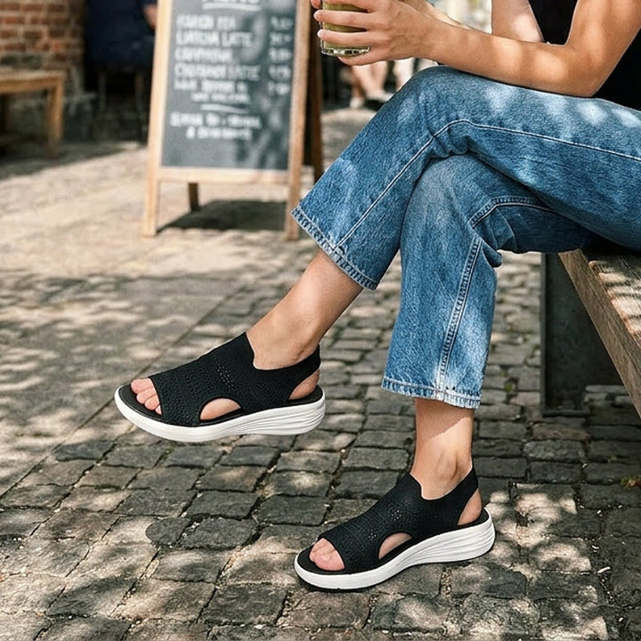 BEAUMONT NICE | SANDALES PLATEFORMES AIRÉES POUR FEMMES