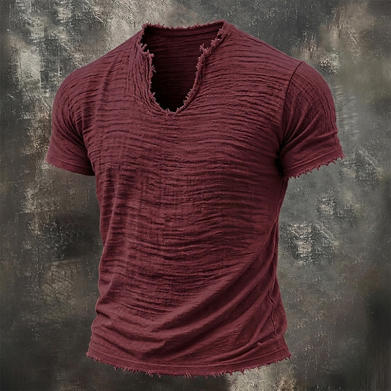 VINTAGE V NECK T-SHIRT FOR MEN
