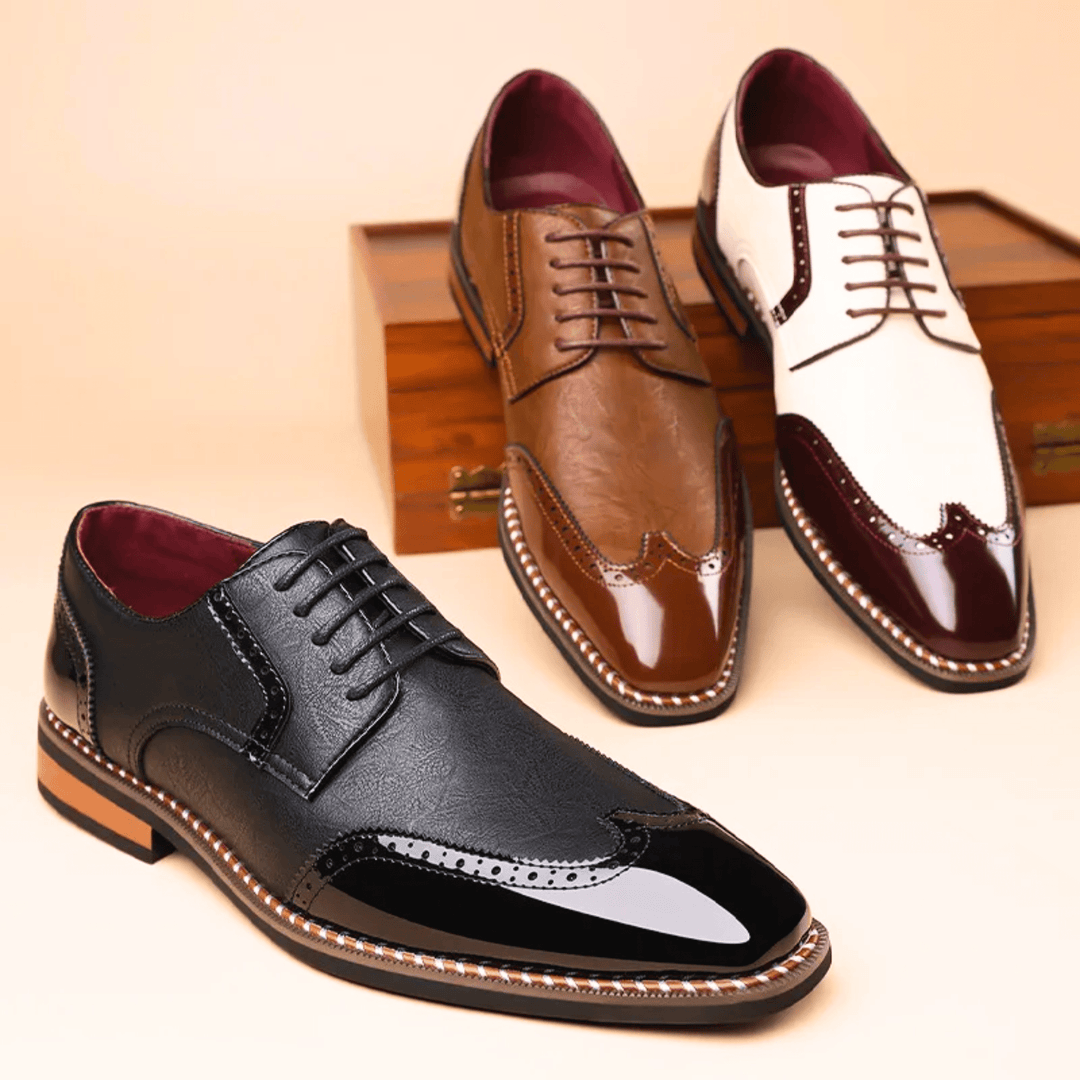 TWO TONE OXFORD SHOES FOR MEN