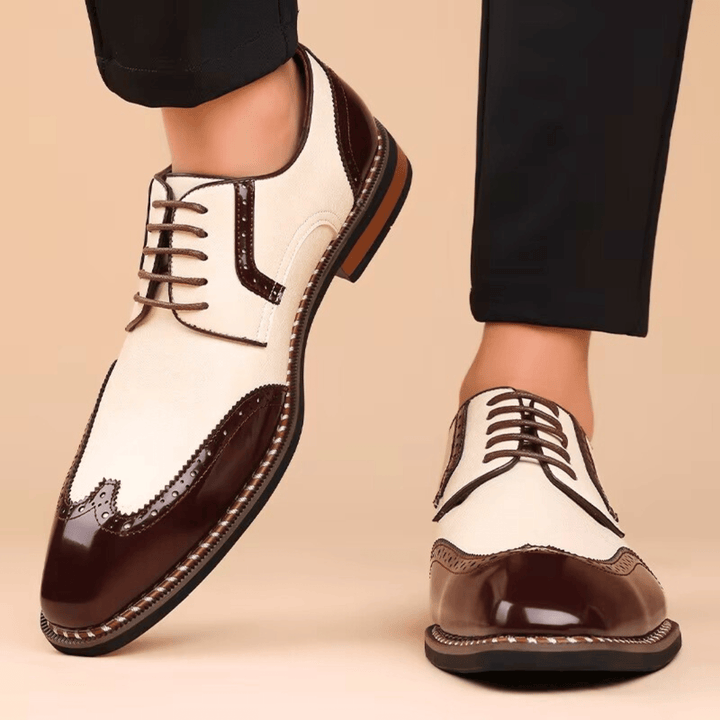 TWO TONE OXFORD SHOES FOR MEN