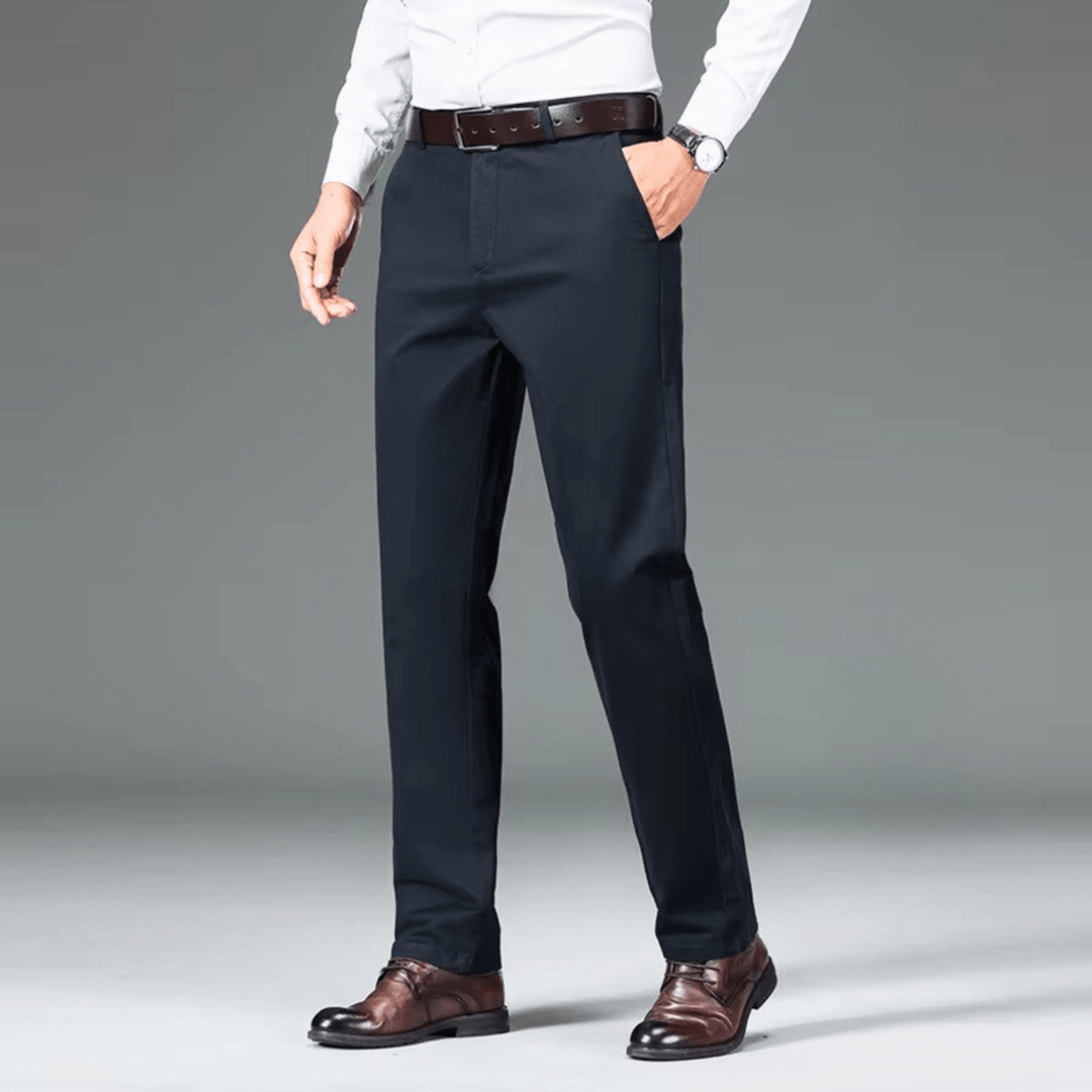 STRAIGHT WINTER TROUSERS FOR MEN