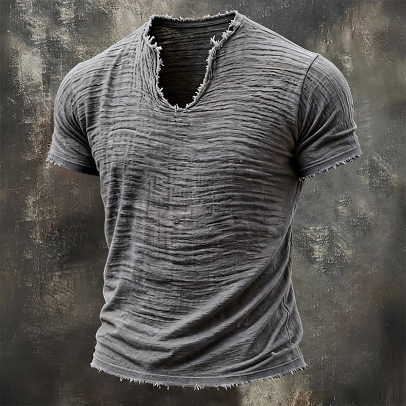 VINTAGE V NECK T-SHIRT FOR MEN