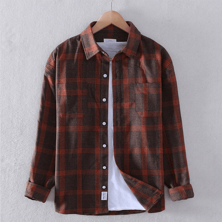 CHECKERED BUTTON SHIRT FOR MEN